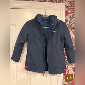 Kids' 4-in-1 Navy Hooded Jacket Size Small
